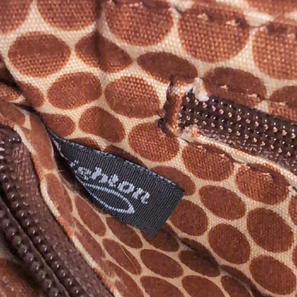 Brighton Twister Go Go Pouch Olive Green Nylon Crossbody Handbag - Picture 2 of 8